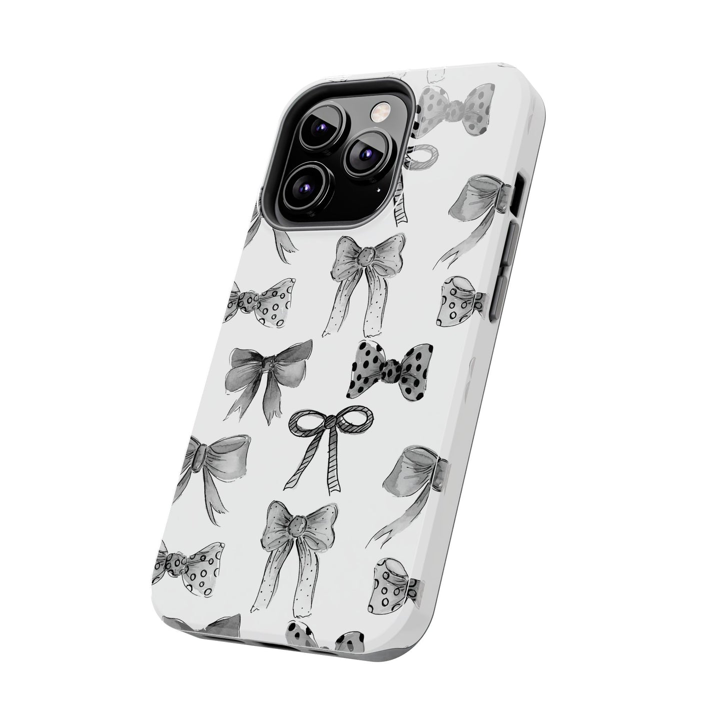 Black and White Bows Phone Case