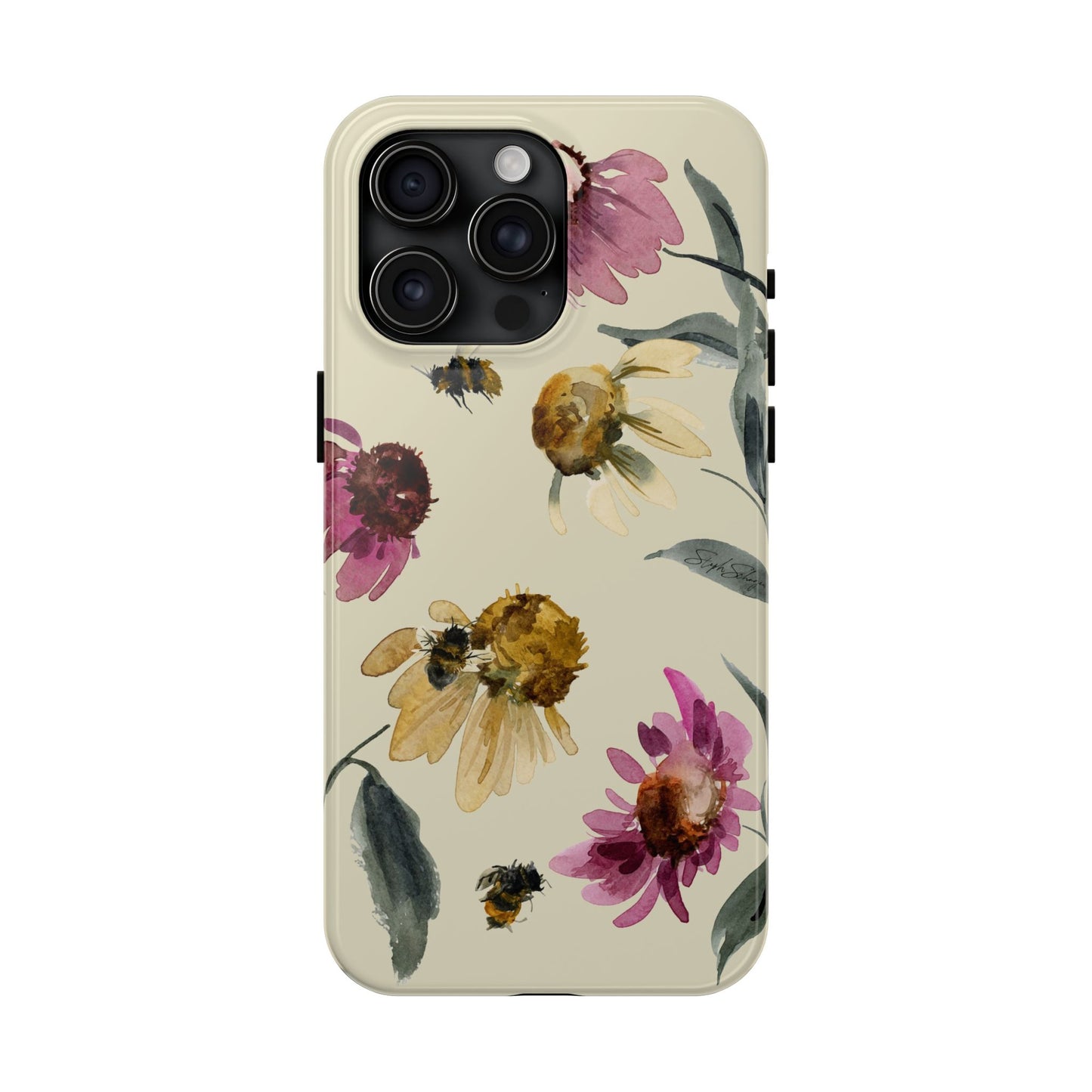 Bumblebee Echinacea Phone Case