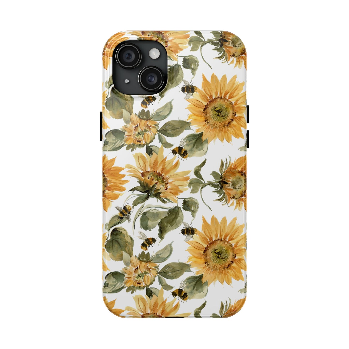 Sunflowers and Bees Phone Case