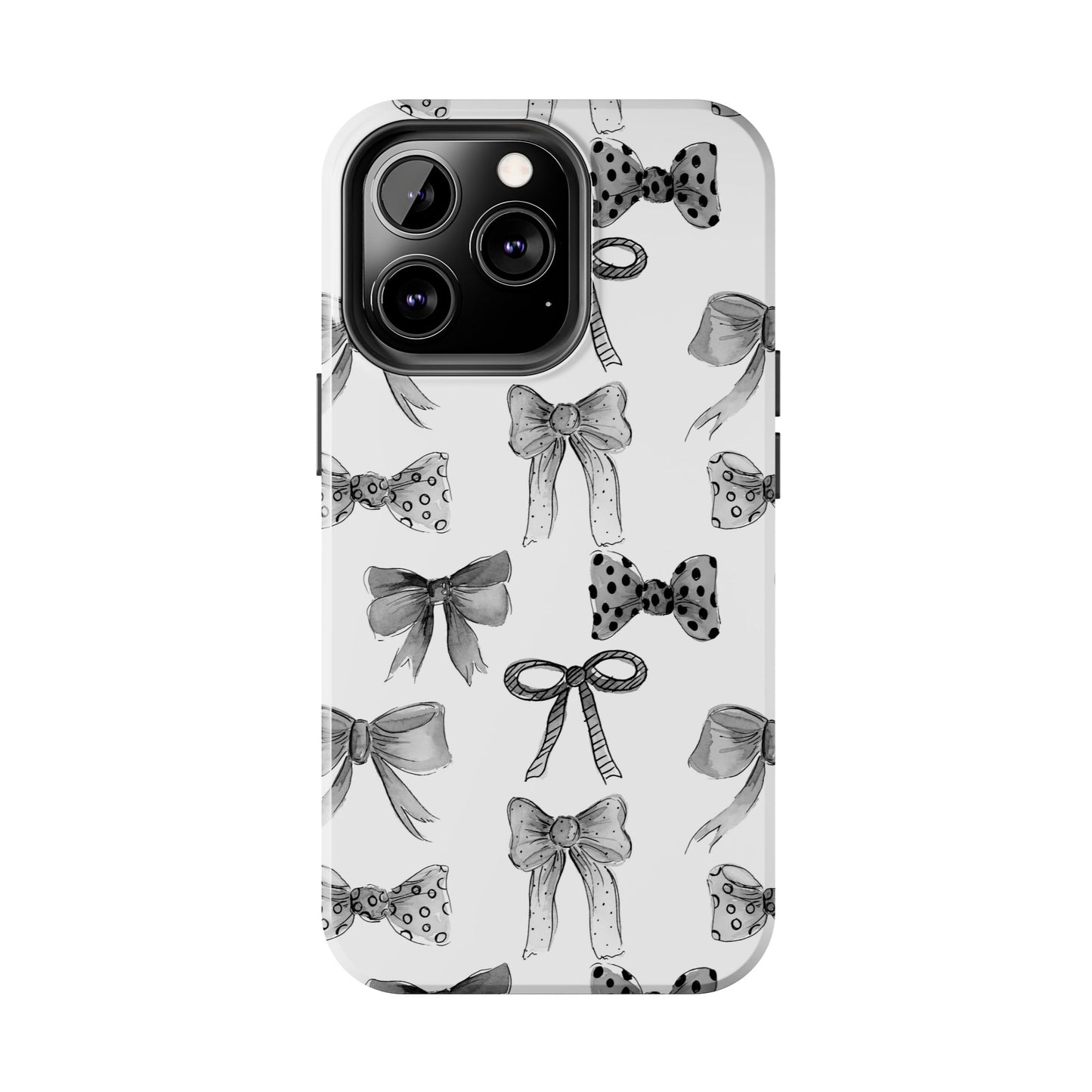 Black and White Bows Phone Case