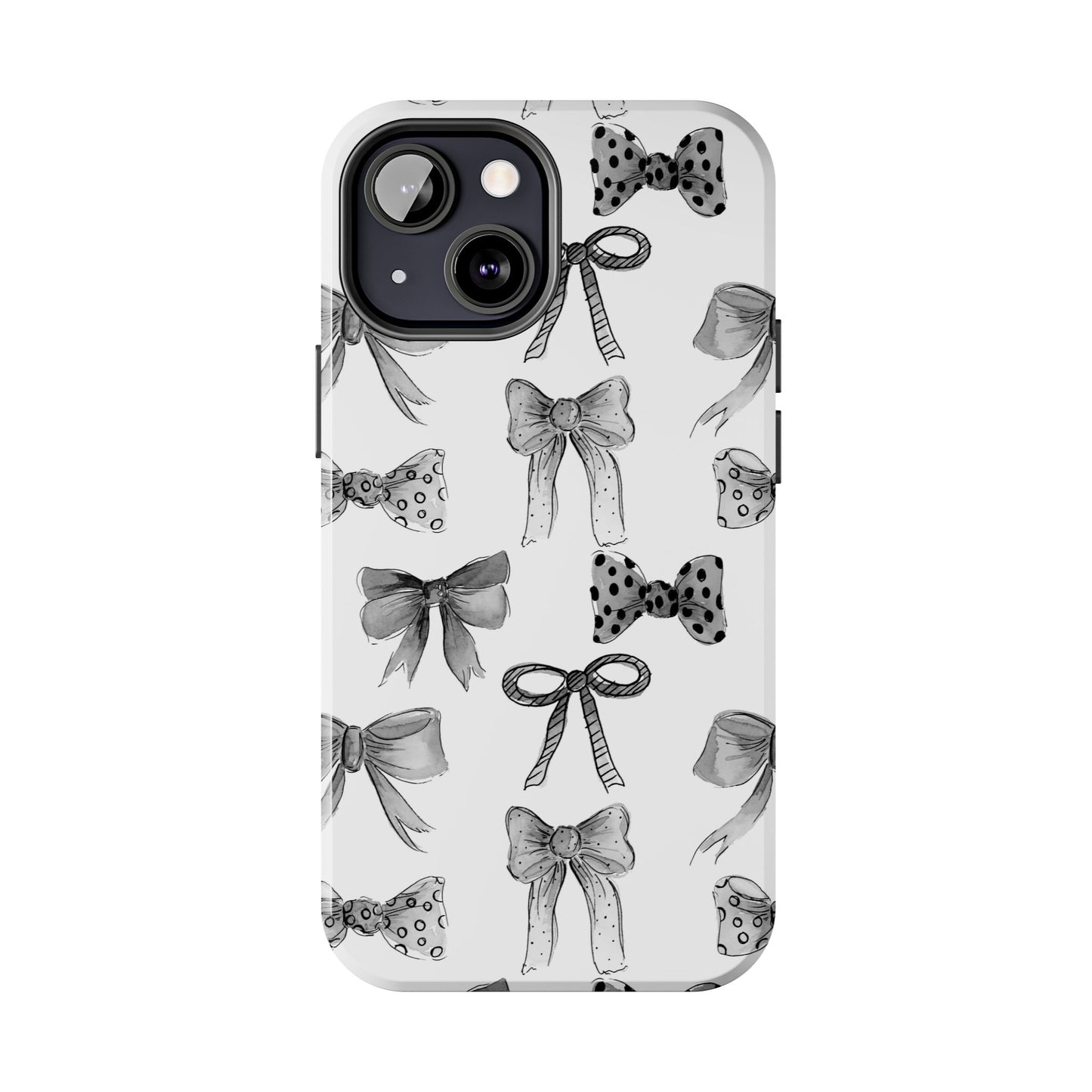 Black and White Bows Phone Case