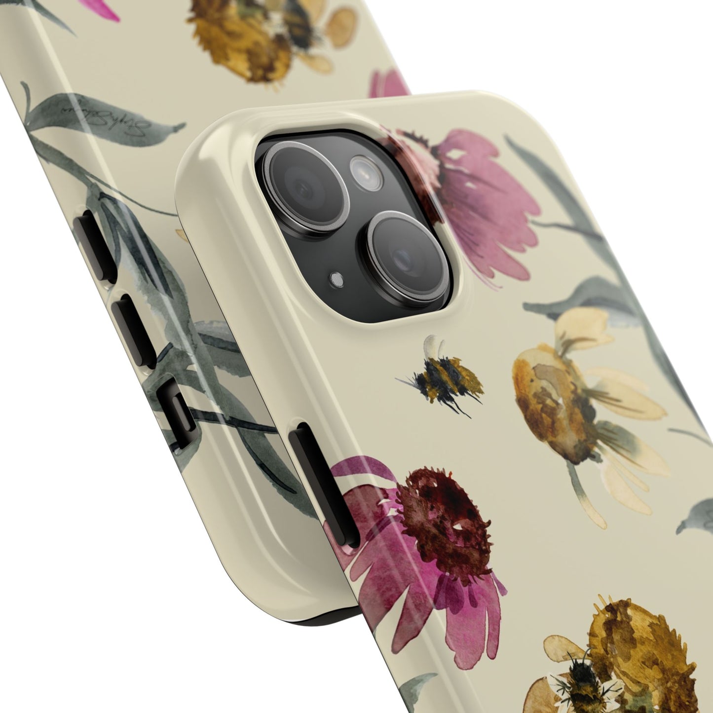 Bumblebee Echinacea Phone Case