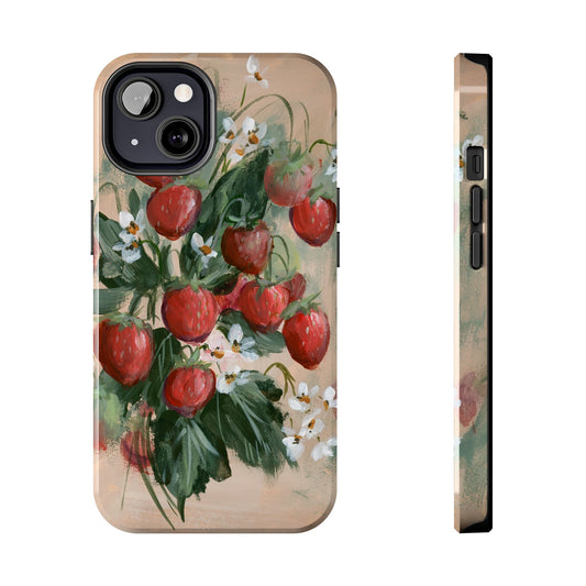 Moody Strawberries Phone Case