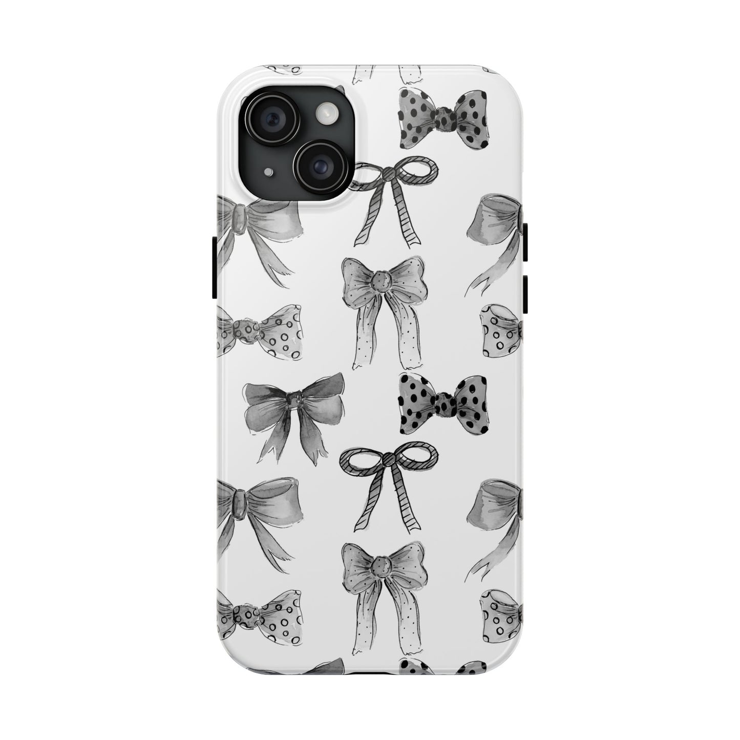 Black and White Bows Phone Case