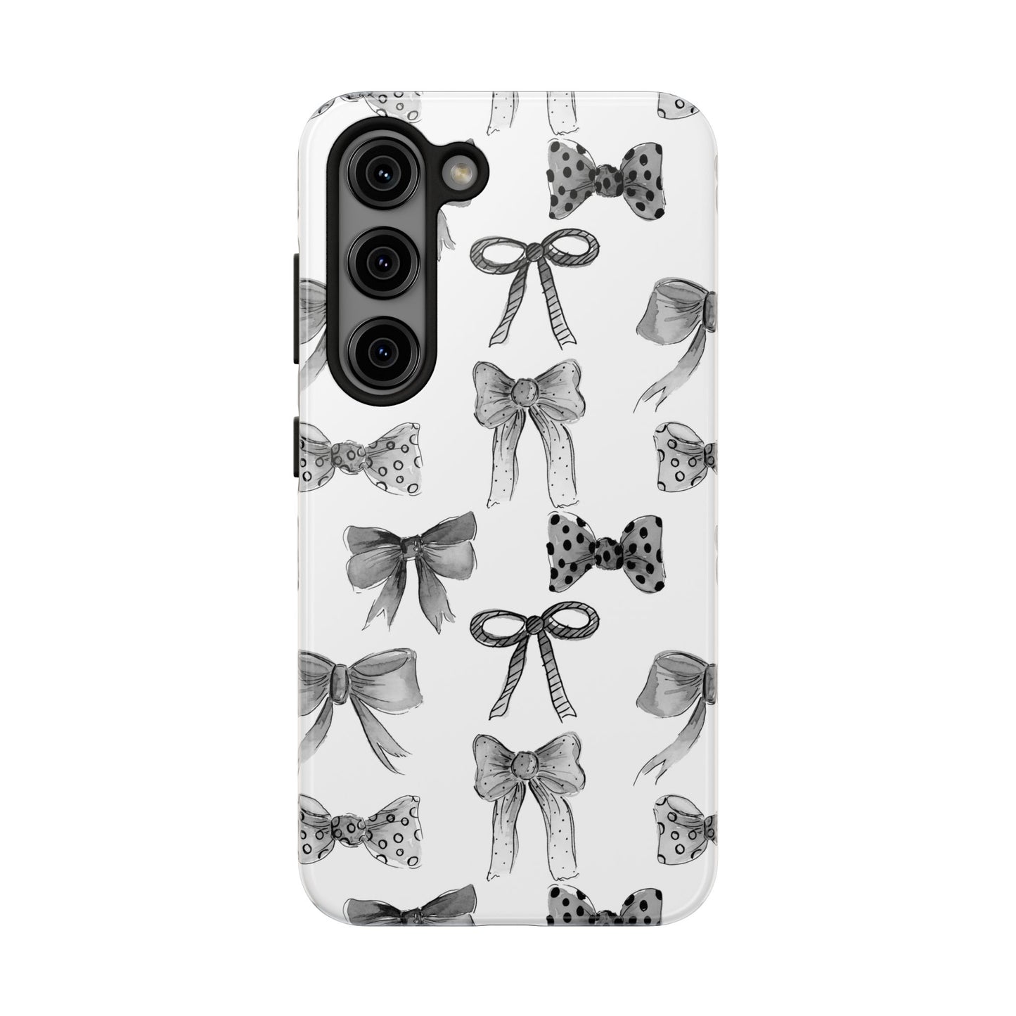 Black and White Bows Phone Case