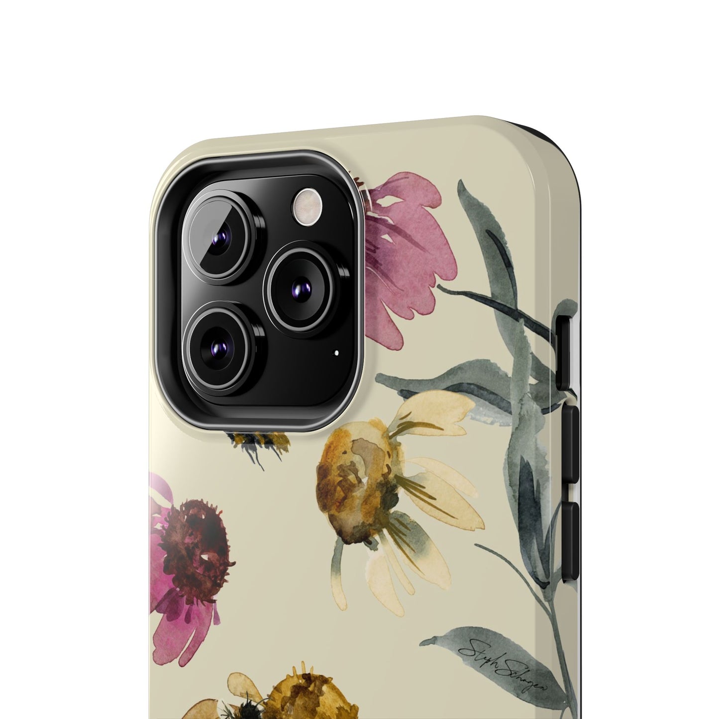 Bumblebee Echinacea Phone Case