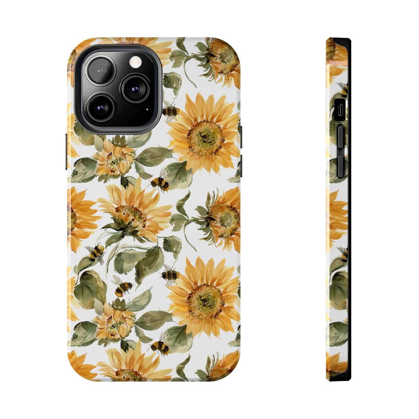 Sunflowers and Bees Phone Case