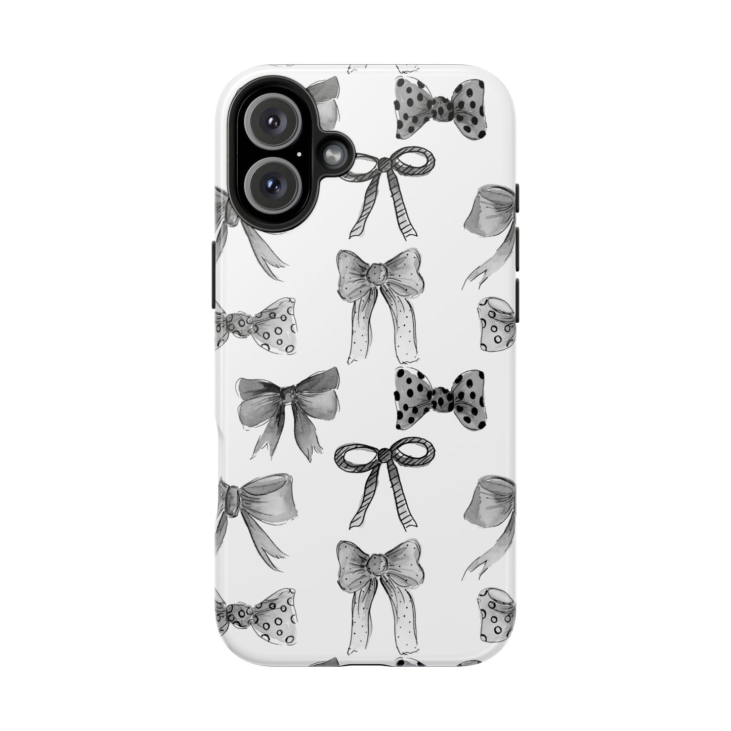 Black and White Bows Phone Case