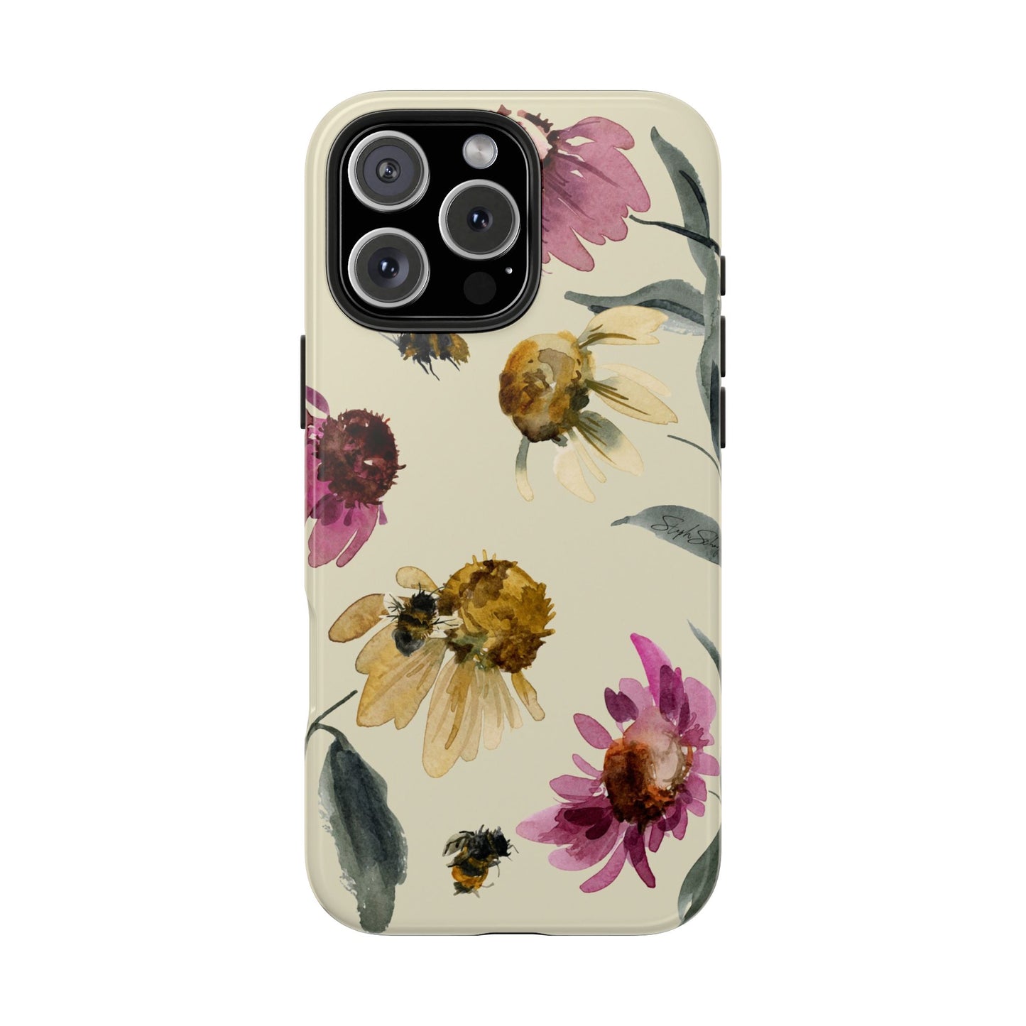 Bumblebee Echinacea Phone Case