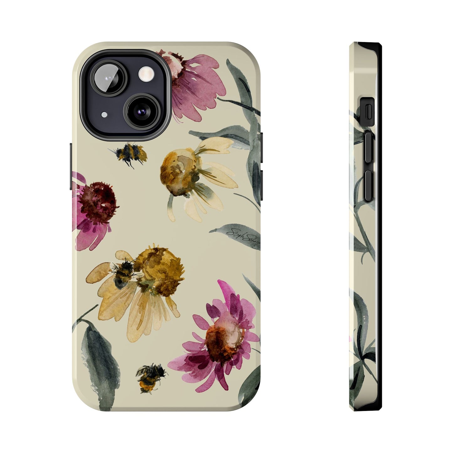 Bumblebee Echinacea Phone Case