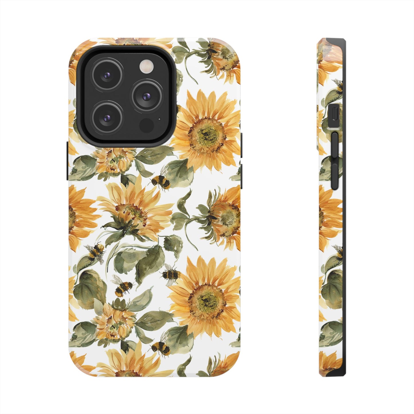 Sunflowers and Bees Phone Case