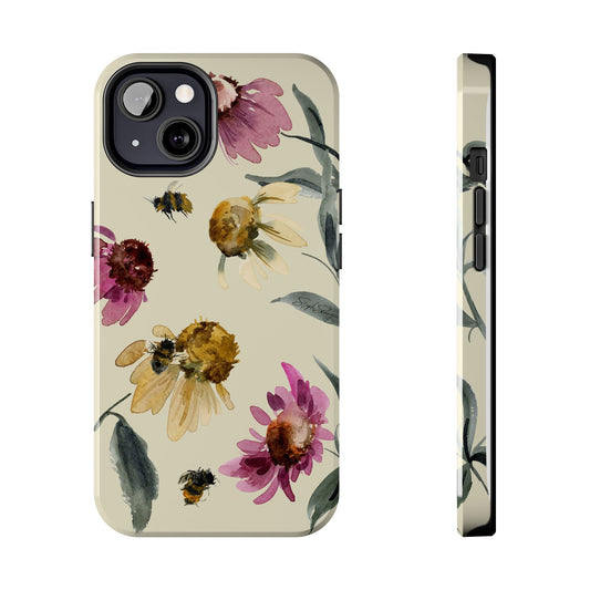 Bumblebee Echinacea Phone Case