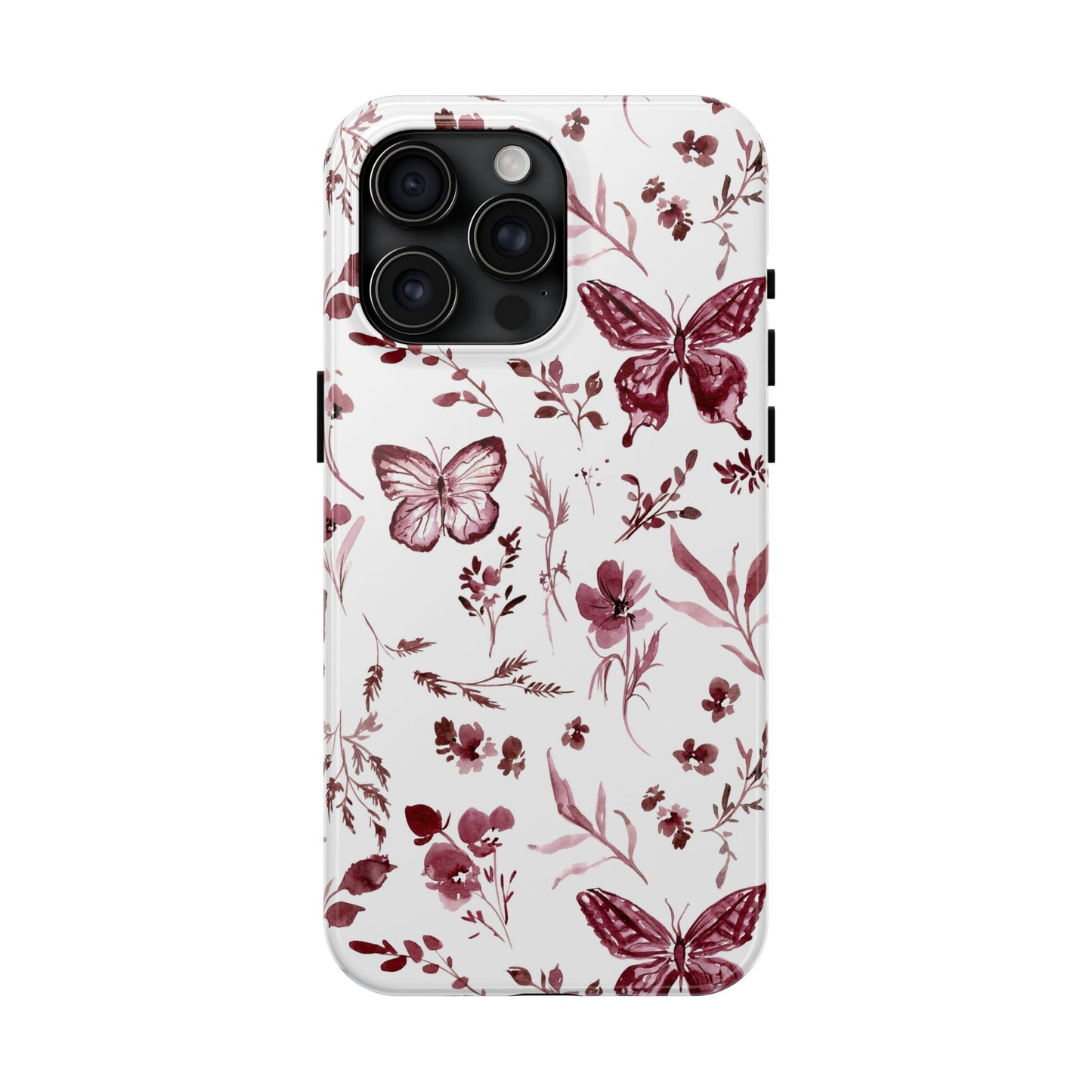 Monochrome Butterfly Phone Case