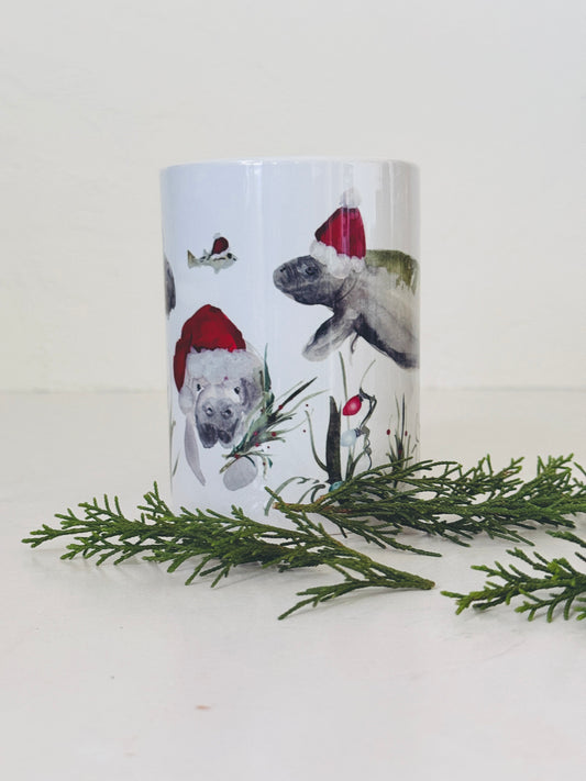 Santa Manatee Mug