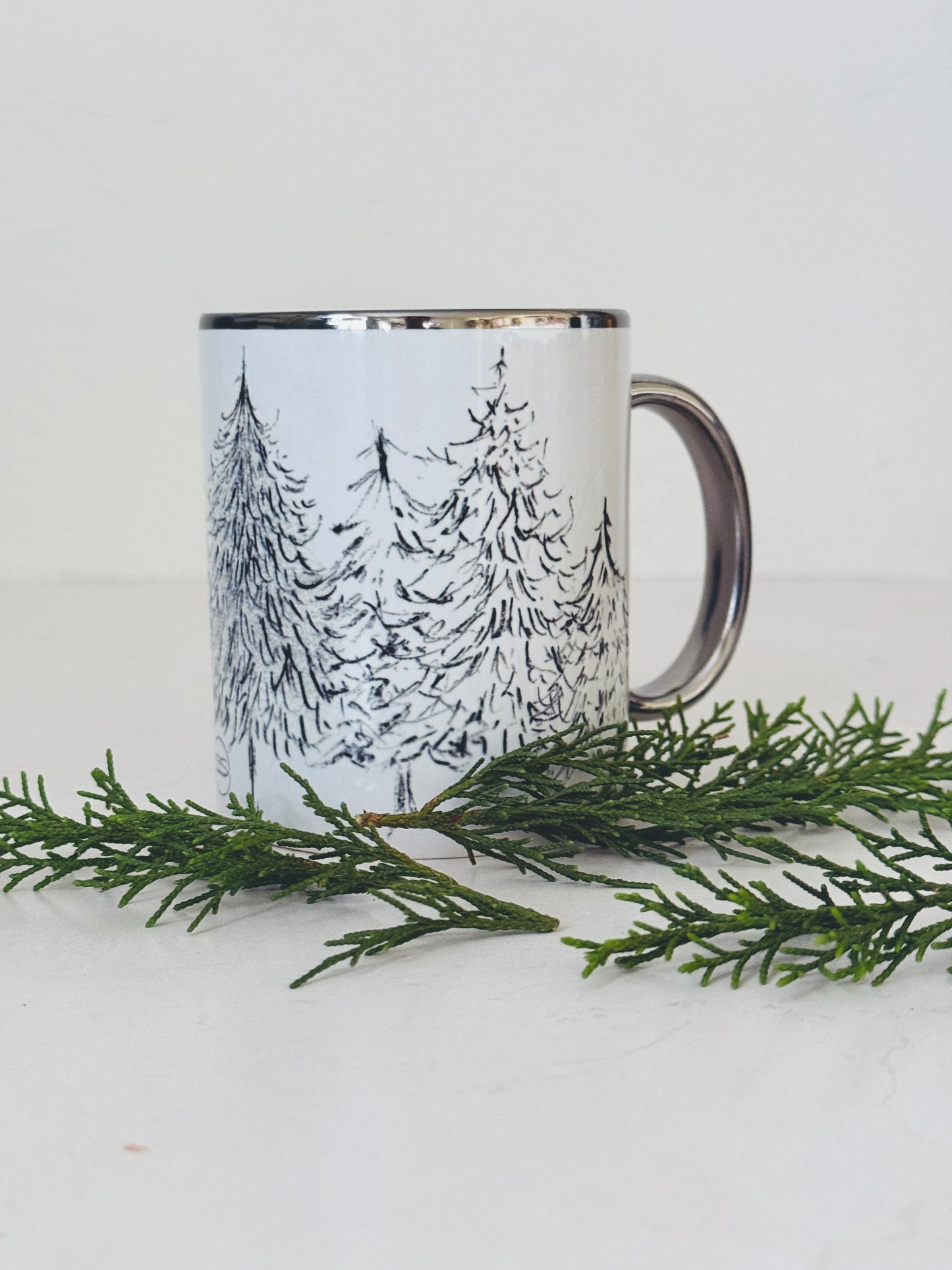 Charcoal Tree Mug