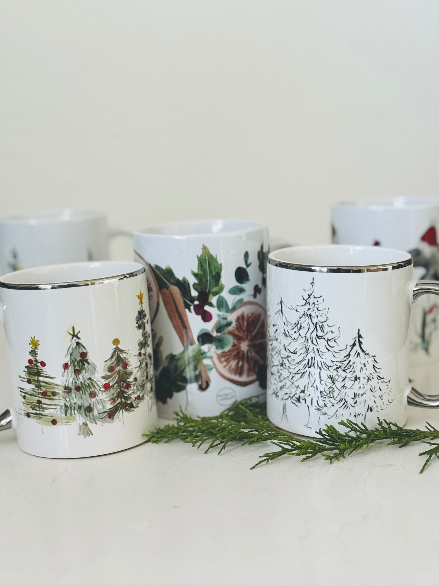 Charcoal Tree Mug