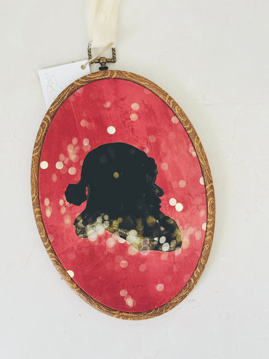 Santa Cameo Print