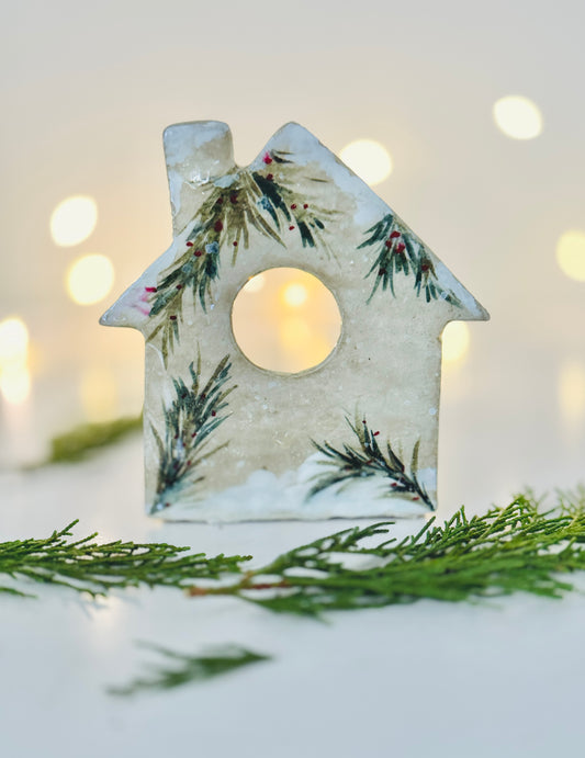 Festive Pines Holiday House Luminary