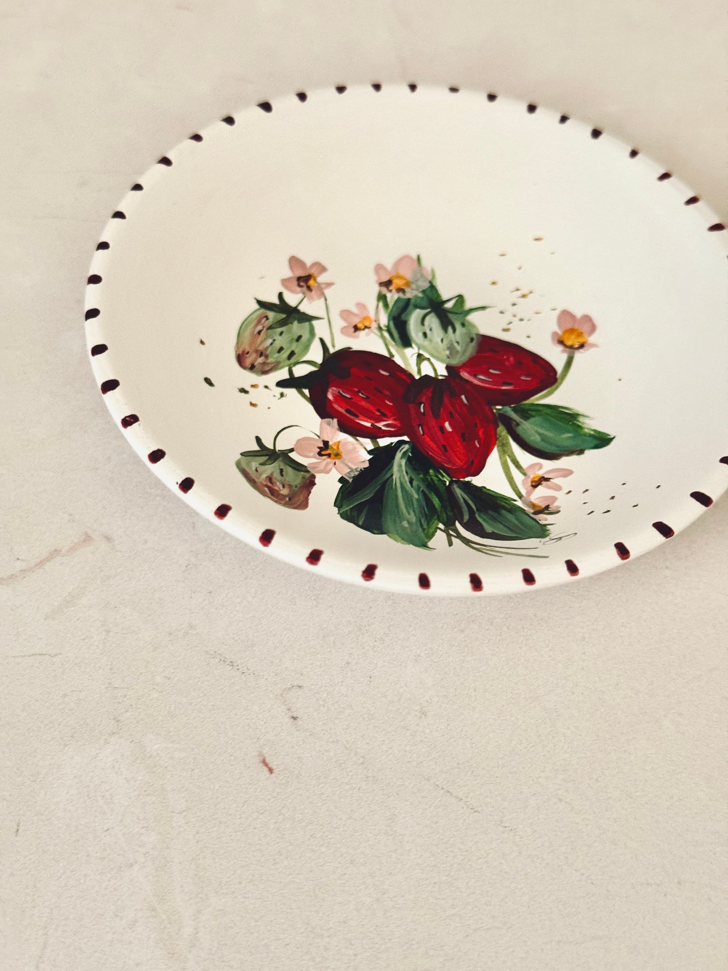 Strawberry Trinket Dish