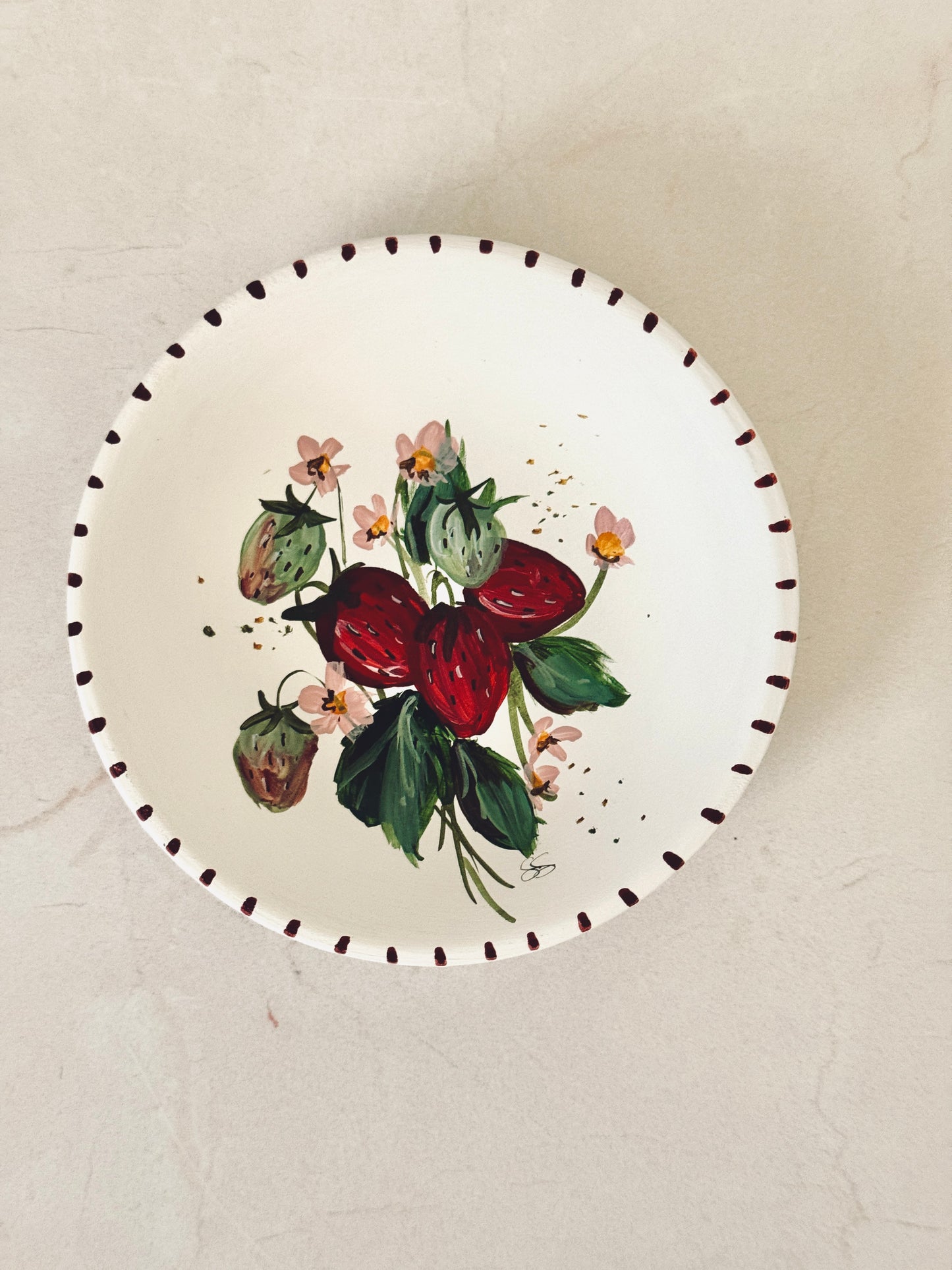 Strawberry Trinket Dish