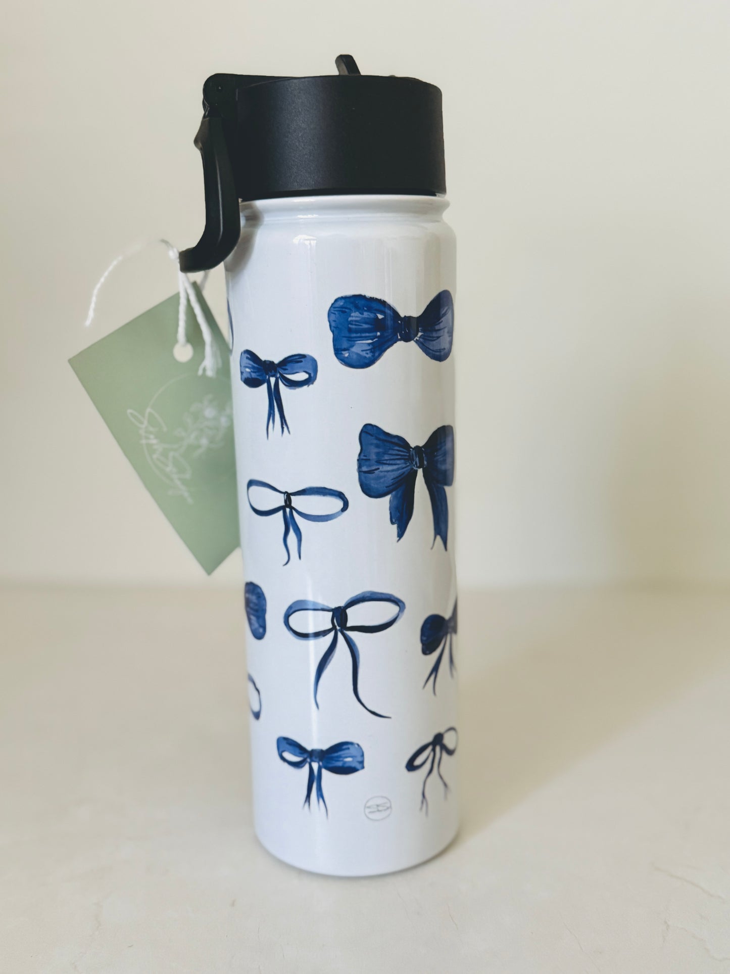 Blue Bow Stainless Steel Tumbler
