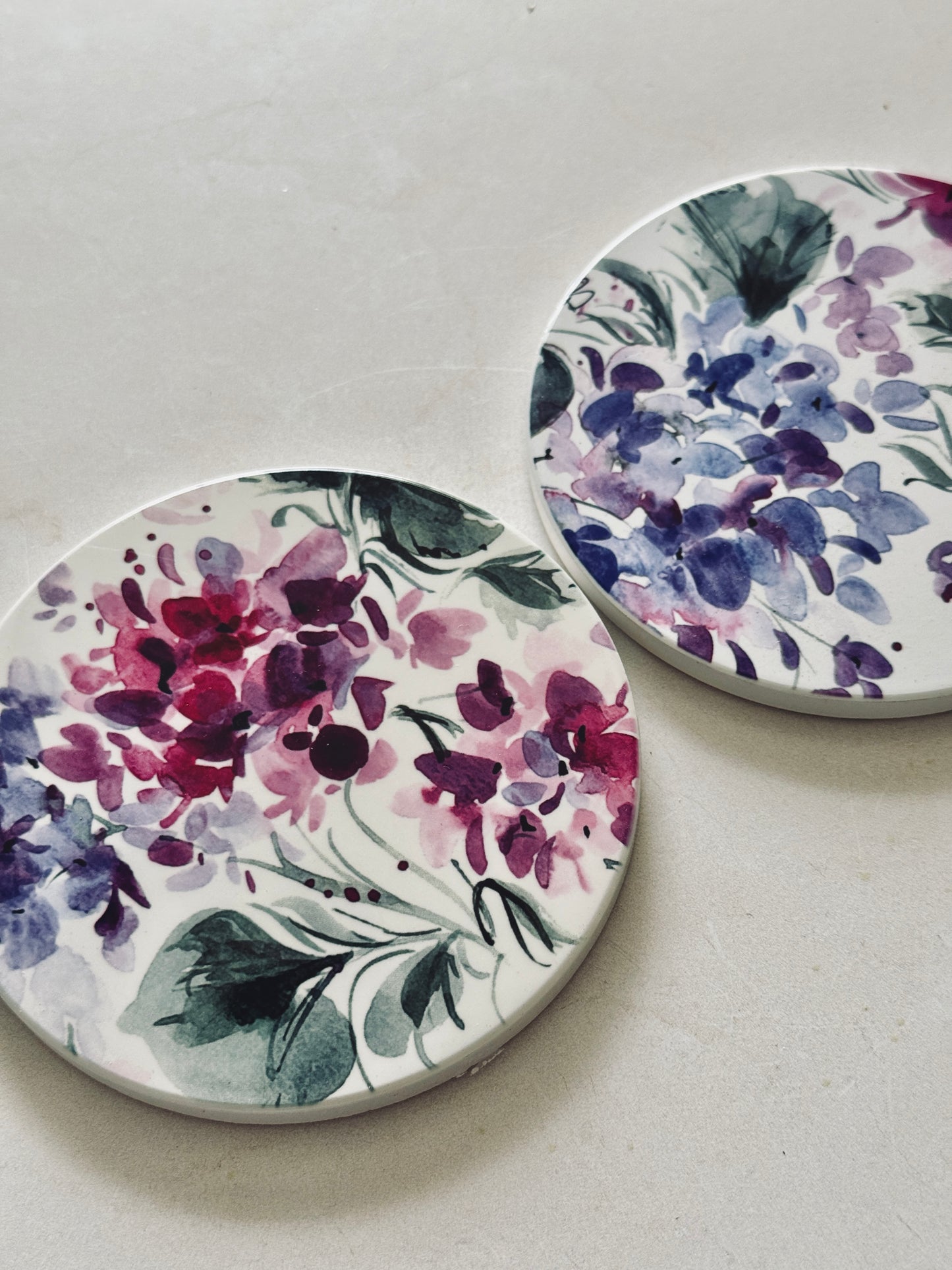 Hydrangeas Coaster Set