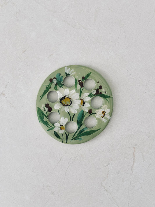 Sage Daisy Flower Frog no 2