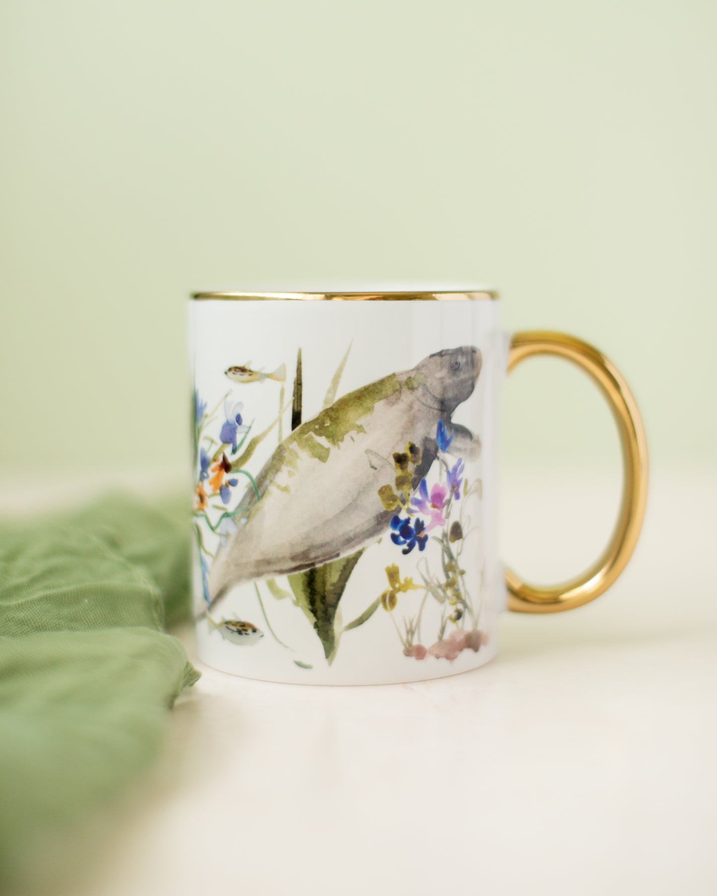 Whimsical Manatees Mug