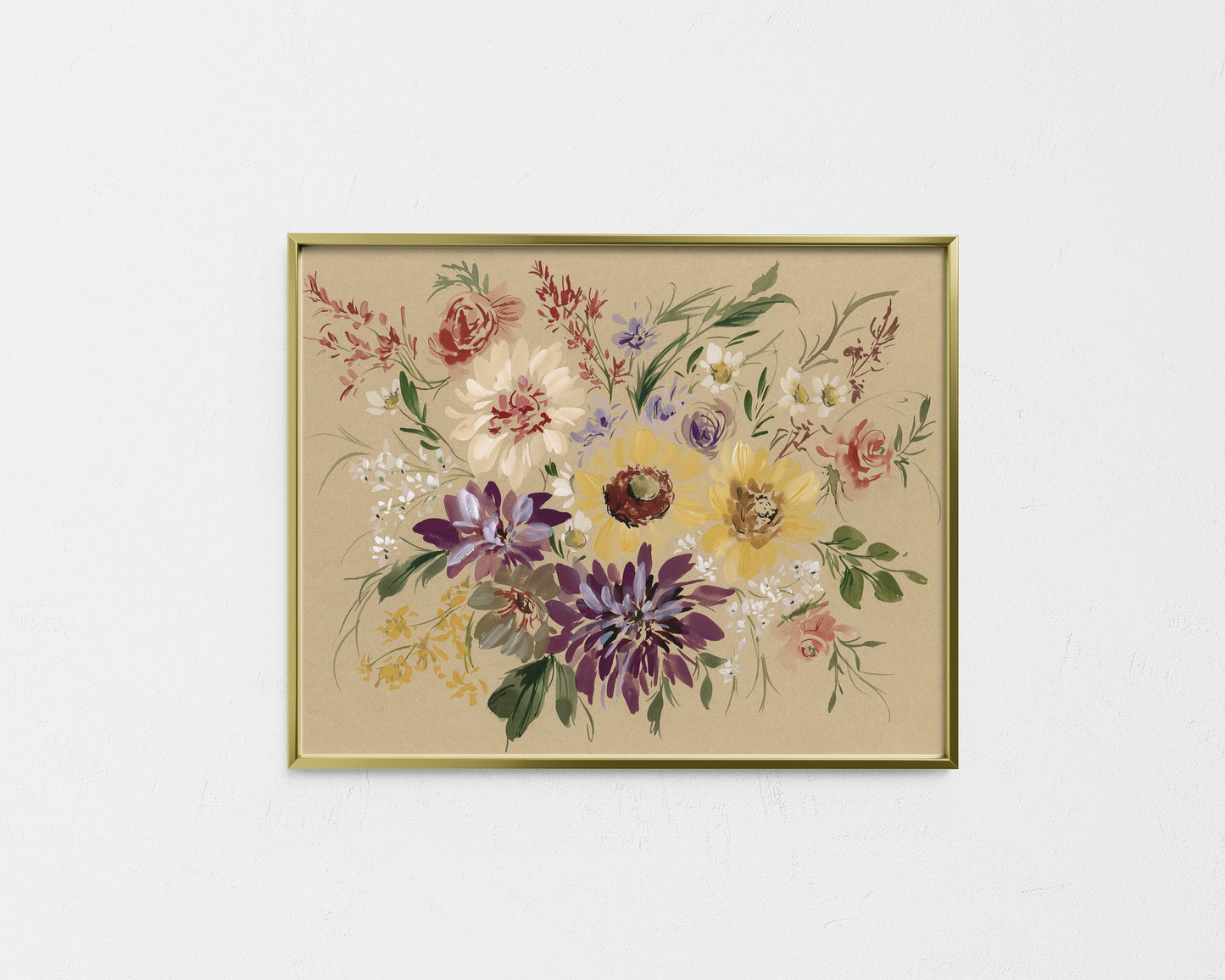 Kraft Wildflowers Giclee Print