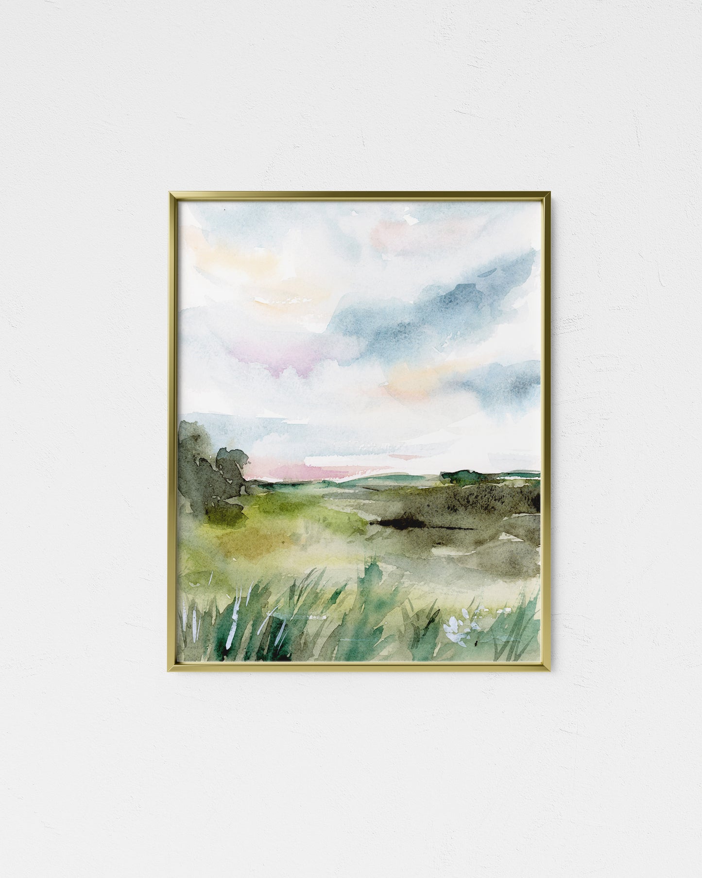 Pastel Abstract Landscape Giclee Print