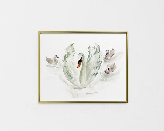 Mother Swan Giclee Print